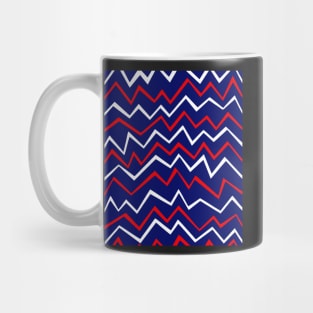 Zig Zag Blue Mug